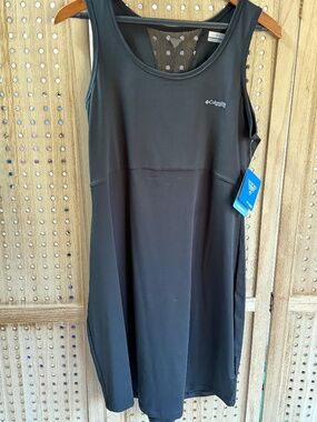 Columbia Sportswear PFG Tank Dress Black NWT Sleeveless Outdoor Casual Size L